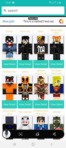 Minecraft 3D Skin screenshot 4