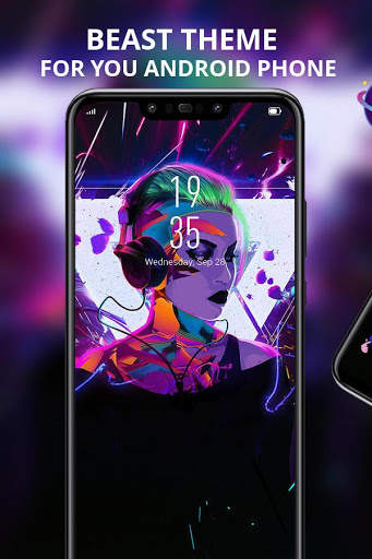 Beautiful Music Girl Theme Galaxy M20 Launcher screenshot 1