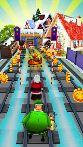 Subway Santa Runner 2020 : Advance Edition screenshot 1