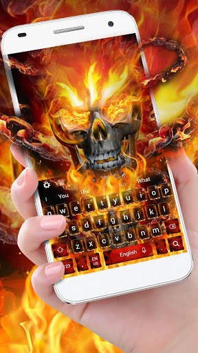 Flame Skull Keyboard screenshot 1
