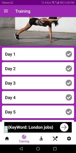 Female Fitness: Workout For Women 28Days Challenge screenshot 1