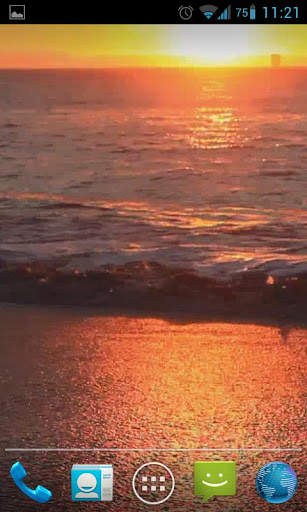 Sunset Beach Live Wallpaper HD screenshot 2