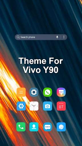 launcher Colorful theme for Vivo Y90 pro screenshot 1