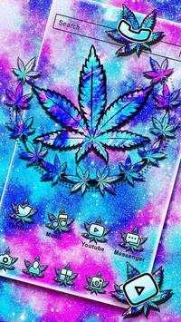Colorful Weed Themes HD Wallpapers Launcher 3D скриншот 1