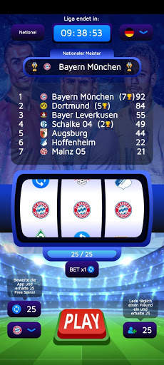 World Fan League - Fußball Klub mit meisten Fans screenshot 2