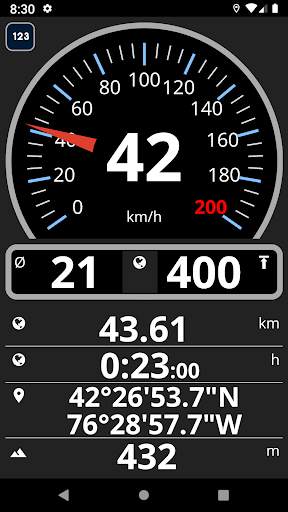 Easy Speedometer Basic screenshot 1