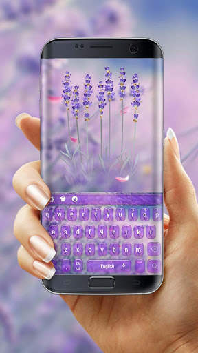 Purple Lavender Love Keyboard screenshot 1
