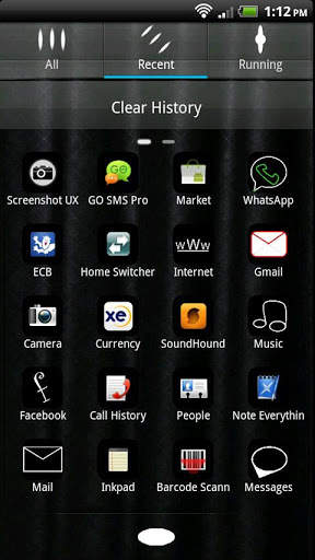 Black Go Launcher EX Theme screenshot 5