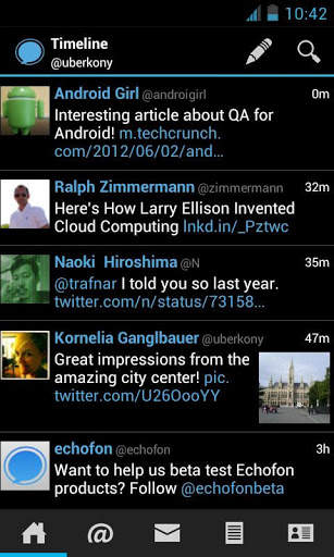 Echofon for Twitter screenshot 1