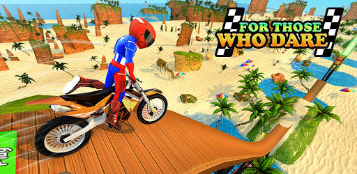 Superhero Moto Bike Stunt Racing Game screenshot 3