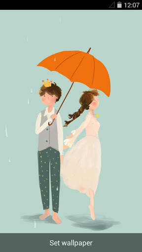 Rainy Romance Live Wallpaper screenshot 2