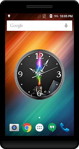 Neon Clock Live Wallpaper screenshot 1