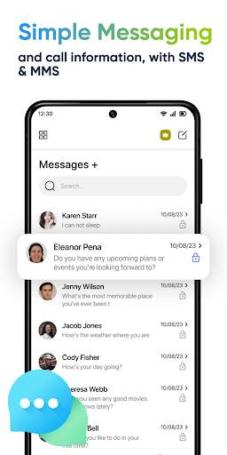 SMS Messenger Color screenshot 14