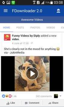 Video downloader for Facebook screenshot 2