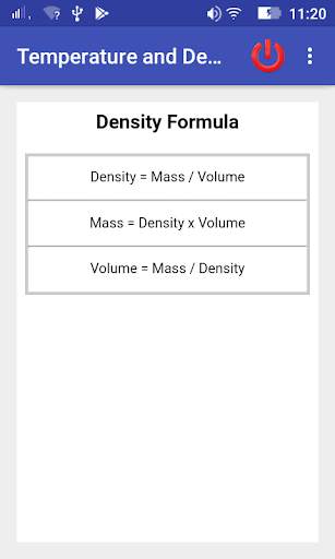 Temperature and Density Calculator screenshot 4