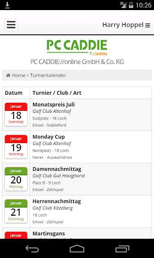 PC CADDIE Golf Club App screenshot 3