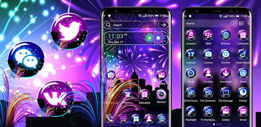 New Year Fireworks Theme screenshot 6