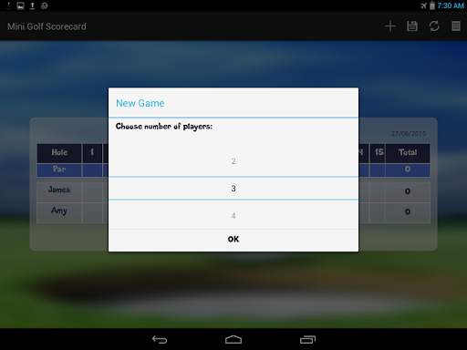 Mini Golf Scorecard स्क्रीनशॉट 5