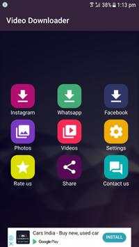 Video Download for Face book and Insta gram screenshot 2