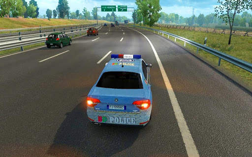 Police Car Spooky Stunt Parking: Extreme driving screenshot 4
