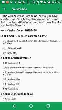 Play Services & Play store Information screenshot 2