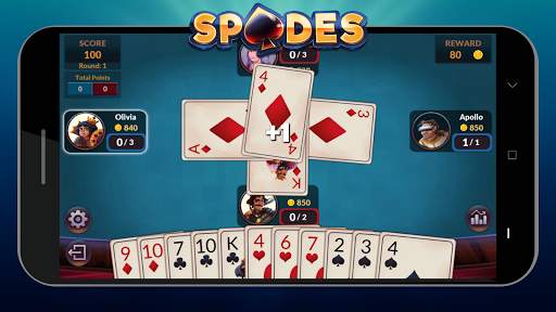 Spades - Game Kartu Offline Gratis screenshot 6