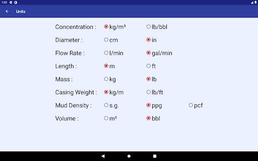 Drilling Fluids App screenshot 8