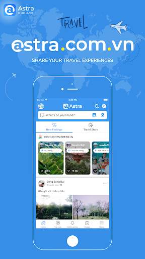 Astra - Travel Social Network screenshot 1