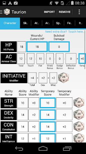 PCGen Character Importer Lite screenshot 1