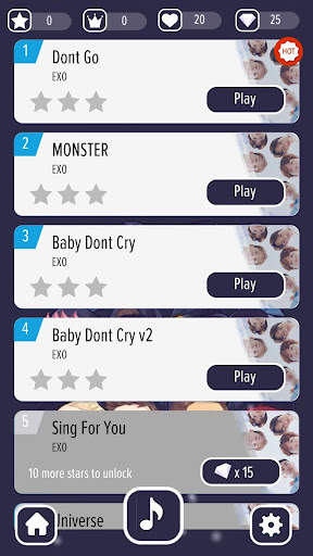 Piano EXO 2021 - Tap Tiles OFFLINE screenshot 3
