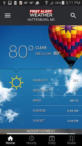 WDAM 7 First Alert Weather screenshot 1
