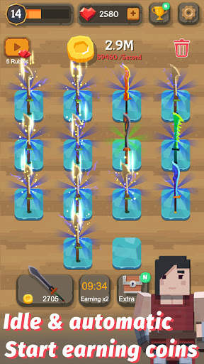 รวมดาบ - ผู้ชำนาญการช่างตีเหล็ก Idle screenshot 8