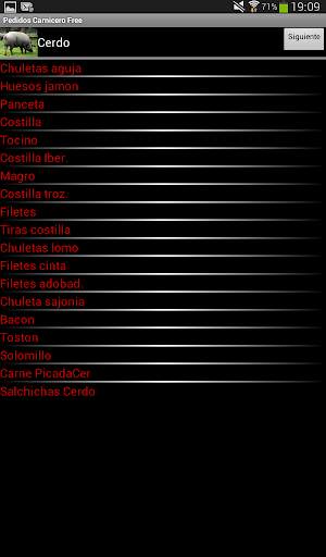 Pedidos Carnicero Free screenshot 8