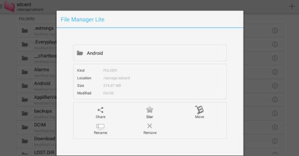 File Manager Lite screenshot 2