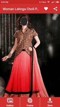 Woman Lehnga Choli Photo Montage screenshot 1