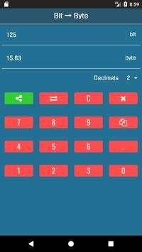Bit to Byte Converter स्क्रीनशॉट 2