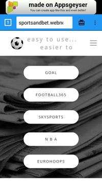 Sports and Bet Browser screenshot 4