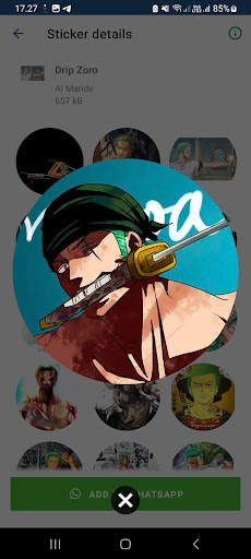 Roronoa Zoro sticker for WA screenshot 5
