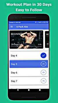 Six Pack Abs in 30 Days - 6 Pack Abs Home Workout screenshot 1