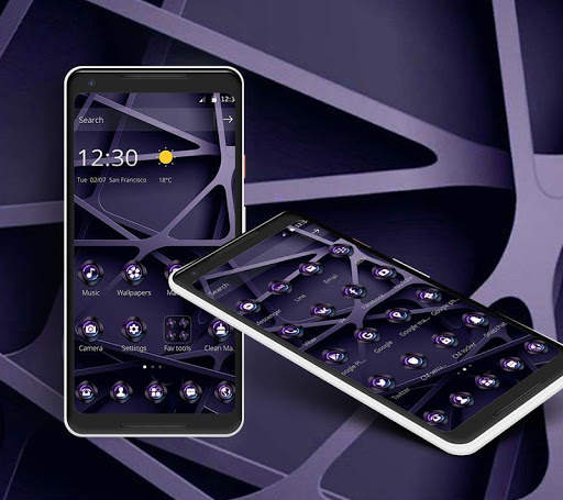 Purple Metal Framework Theme screenshot 4
