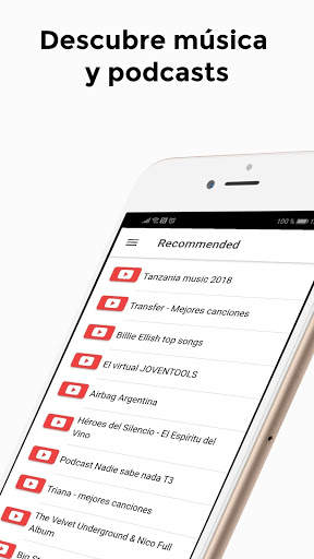 Audiolube - Audio player para música en streaming screenshot 4
