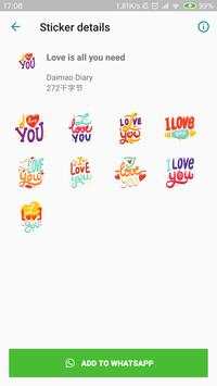 LOVE Pack  New WAStickerApps for WhatsApp screenshot 2