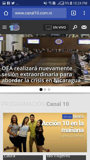 Noticiero Acción 10 Nicaragua screenshot 3