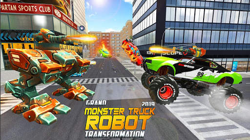 Real Robot Transform Monster Truck Fight screenshot 2