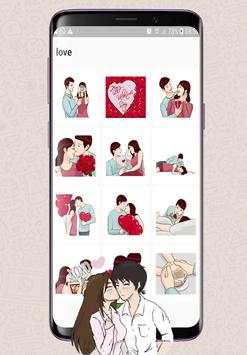 Love Romance Sticker for WhatsApp - Kiss and Hugs screenshot 4