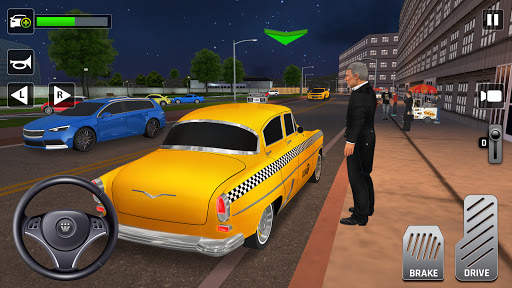 Permainan Mobil Taxi Kota 3d Simulator 2021 screenshot 2