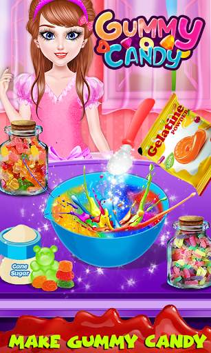 Color Rainbow Sweet Gummy Candy Maker Game screenshot 2