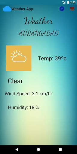 Weather App screenshot 1