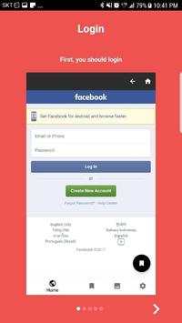Saver for facebook screenshot 1