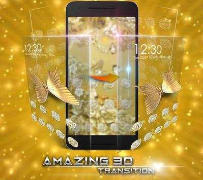 Golden Butterfly  Luxury Launcher screenshot 7